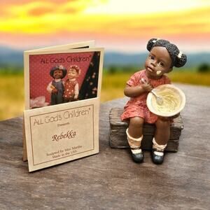 Signed Miss Martha Originals 1998 Rebekka All Gods Children Girl Figurine #1600